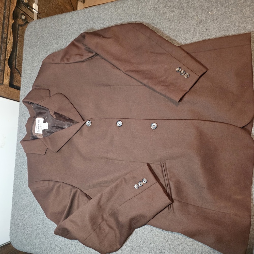 Vintage Pendelton Blazer Jacket 100% Wool Size 14 D2